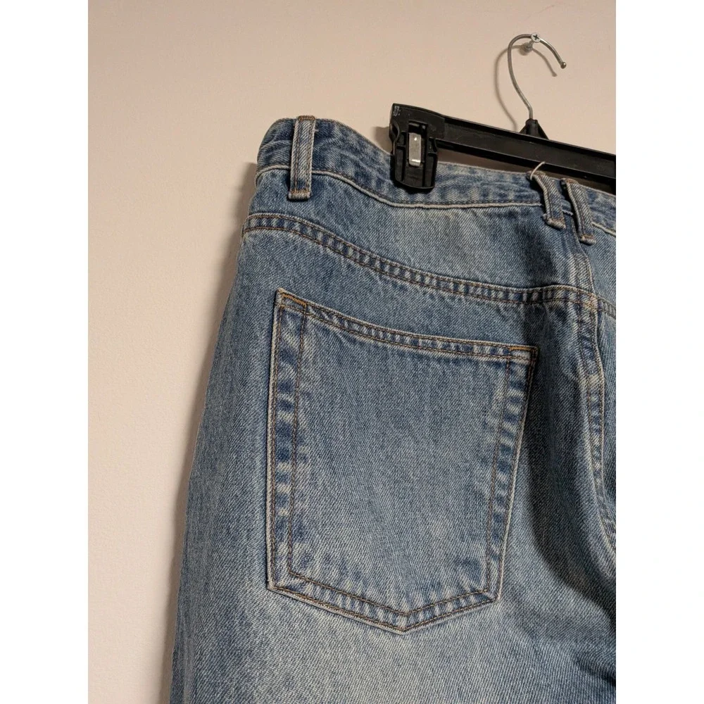 INTHERAW Wide Leg Jeans Light Wash Blue Cotton Denim Size‎ 3 Made in Korea